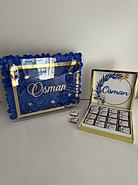 Ledli Bebek Kapı Süsü ve 48 Adet Bebek Çikolatası