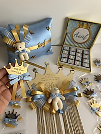 Pleksi Bebek Kapı Süsü Bebek Takı Yastığı 30 Adet Bebek Magnet 48 Adet Bebek Çikolatası